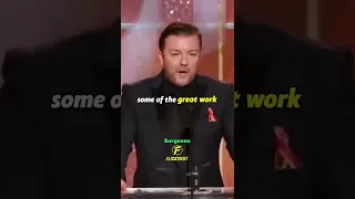 Ricky Gervais ROASTS Hollywood Celebs