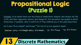 Propositional Logic − Puzzle 1