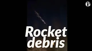 Rocket debris lights up skies over Pacific Northwest