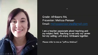 Grade 9 - Afrikaans | 2 July 2020 | Woordsoorte