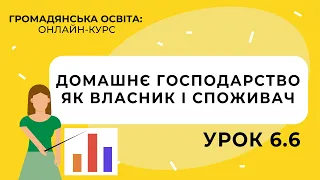 Тема 6.6. Домашнє господарство як власник і споживач