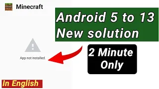 💥 How to fix App Not Installed Problem fix all devices 2023 💥 Minecraft