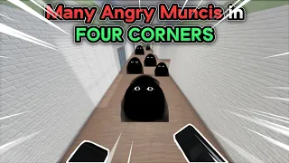 Beating Many Angry Muncis In Evade Four Corners