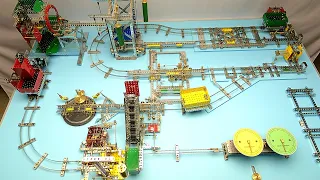 Meccano automated mine train system