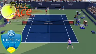 FULL ACE TENNIS SIMULATOR 2021 CINCINNATI - Tsitsipas vs. Hurkacz - The Most Realistic Tennis Game