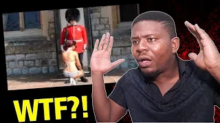 African Guy Reacts to 20 INAPPROPRIATE MOMENTS WITH ROYAL GUARDS