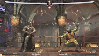 Batman vs Leonardo TMNT (Hardest AI) - INJUSTICE 2