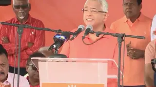 Maurice Info -Message de Pravind Jugnauth lors du meeting 1er Mai 2024