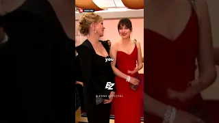 "Have you watched Fifty Shades of Grey?"#shorts #dakotajohnson #melaniegriffith #oscars #redcarpet