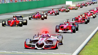 McLaren X Vision F1 2025 vs Ferrari F1 Cars at Monza GP