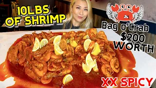 $200 WORTH OF SHRIMP!! 10LBS!!! at Bag o Crab in Vacaville, CA!! #RainaisCrazy