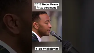 John Legend performs live "Redemption Song" by Bob Marley at 2017 Nobel Peace Prize award ceremony