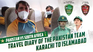 The Travel Diary Of The Pakistan Team | Karachi To Islamabad | #PAKvSA | PCB