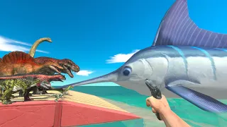 I Failed to Hunt The Giant Swordfish - Animal Revolt Battle Simulator