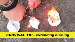 Survival tip - Żywica a redukcja spalania w sztuce przetrwania