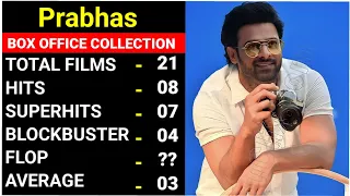 Prabhas all Telugu and Hindi  movies Budget and collections | Prabhas Hits and Flops Hindi