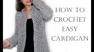 Crochet Easy Cardigan/Sweater