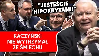 Suchoń i Berkowicz punktowali PiS. Kaczyński wybuchnął śmiechem. "Skończymy z tym na dobre"