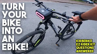 TURN YOUR REGULAR BIKE INTO AN ELECTRIC BIKE WITH KIRBEBIKE EZ RIDER!!! | MORE QUESTIONS ANSWERED