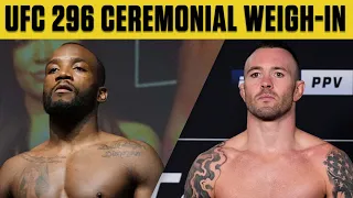 UFC 296 Ceremonial Weigh-Ins | ESPN MMA