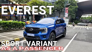 Comfort Test as the Passenger in the 2023 Everest Sport 4x2 AT