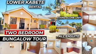 I FOUND THIS TWO BEDROOM STAND ALONE BUNGALOW APARTMENT  IN LOWER KABETE | BEAUTIFUL BUNGALOW TOUR