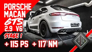 Porsche Macan GTS 2.9 V6 BiTurbo Stage 1 | Chiptuning - Dyno - 100-200 km/h | mcchip-dkr