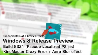 720p60 Windows 8 Release Preview Crazy Error (Pseudo Localized 8331)