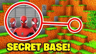 JE TROUVE LA BASE SECRET DE SPIDERMAN ! Sur MINECRAFT !