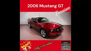 Low Mileage Red 2006 Ford Mustang GT premium convertible
