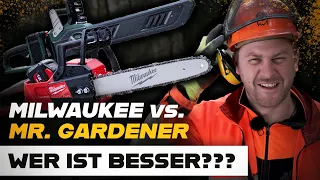 PROFI vs. BAUMARKT! | Milwaukee M18 vs. Mr.Gardener V36