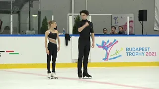 Anastasia METELKINA / Daniil PARKMAN (GEO) SP Budapest trophy 2021 16/10/2021