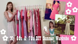 How I Made My Own 60s & 70s Style Summer Wardrobe! | DIY Sewing With Vintage Patterns