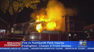 Fire In Humboldt Park Injures Firefighter, Displaces 4 People