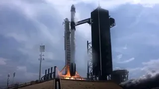 Liftoff - NASA and SpaceX launch historic Falcon 9 flight mission