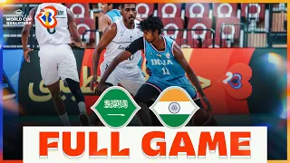 Saudi Arabia v India | Full Basketball Game | #FIBAWC 2023 Qualifiers