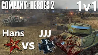 CoH2: 1v1 Hans (SOV) vs JJJ(OKW) Company of Heroes 2