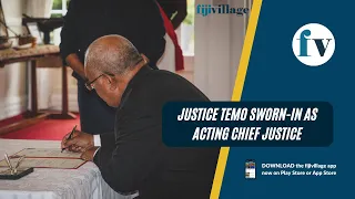 Justice Temo sworn-in as Acting Chief Justice