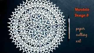 MANDALA DESIGN 8 / paper cutting art / rainbow art