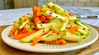 I ate this salad every day and lost 7 kg in a week! Healthy recipes!