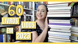 60 LIVROS LIDOS EM 2023 - TODOS OS LIVROS DO ANO!!