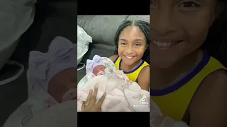 Newborn Baby Sister Kali 👑✨ Welcome #Baby #Newborn #BabyReveal  #NewbornBaby
