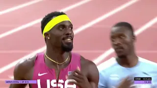 Tebogo vs Kung Fu Kenny Bednarek's  200m semi