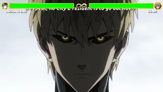 Genos VS Mosquito Girl With Healthbars | One Punch Man