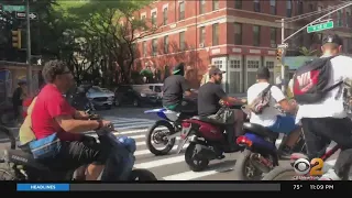 Bikers, illegal mopeds disrupt traffic in Manhattan and the Bronx