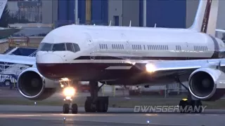 Private Boeing 757 Business Jet Leaves Steathly Out of Paine Field - KPAE