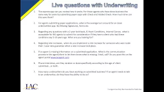 IAC Underwriting Questions