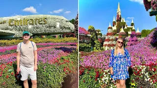 We Went To The BEAUTIFUL Dubai Miracle Garden! FULL Tour & Review