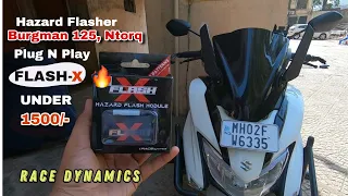 Installing Flash-X In Burgman 125 BS6 | Hazard Flasher | PlugNPlay | For All Bikes/Scooty |#danish