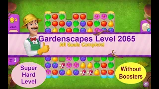 Gardenscapes Level 2065 - [2021] [HD] solution of Level 2065 on Gardenscapes [No Boosters]a